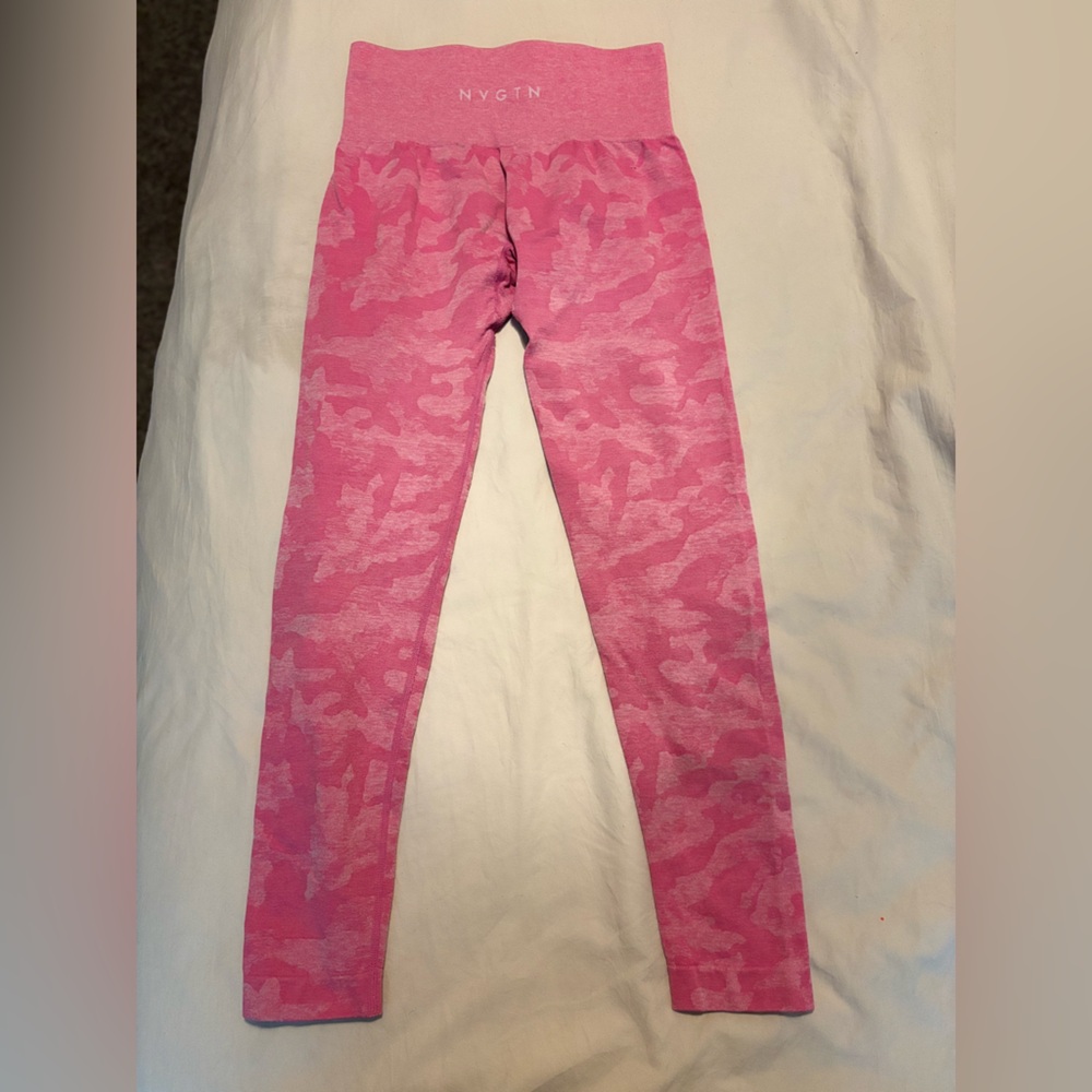 NVGTN Camouflage Pink Kids Leggings